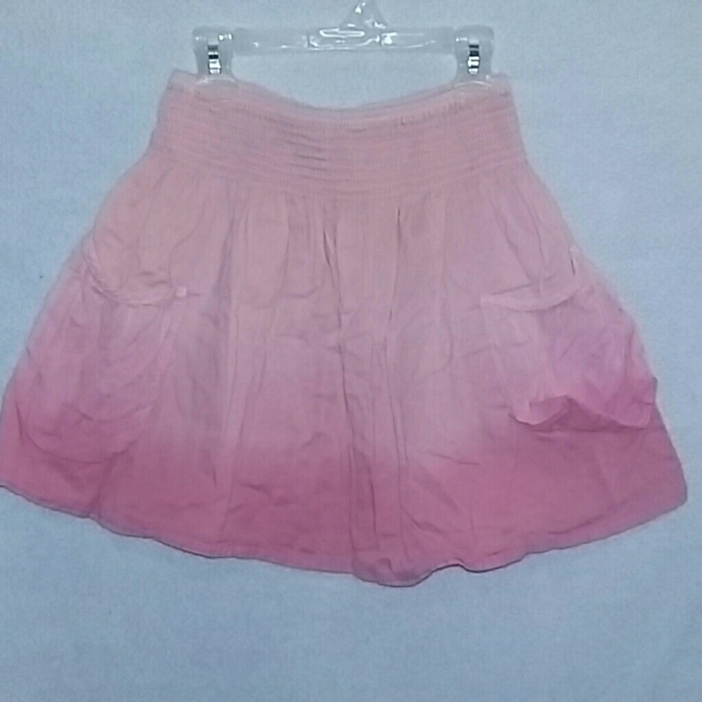 Pink ombre skirt with pockets. L.e.i. juniors sz S